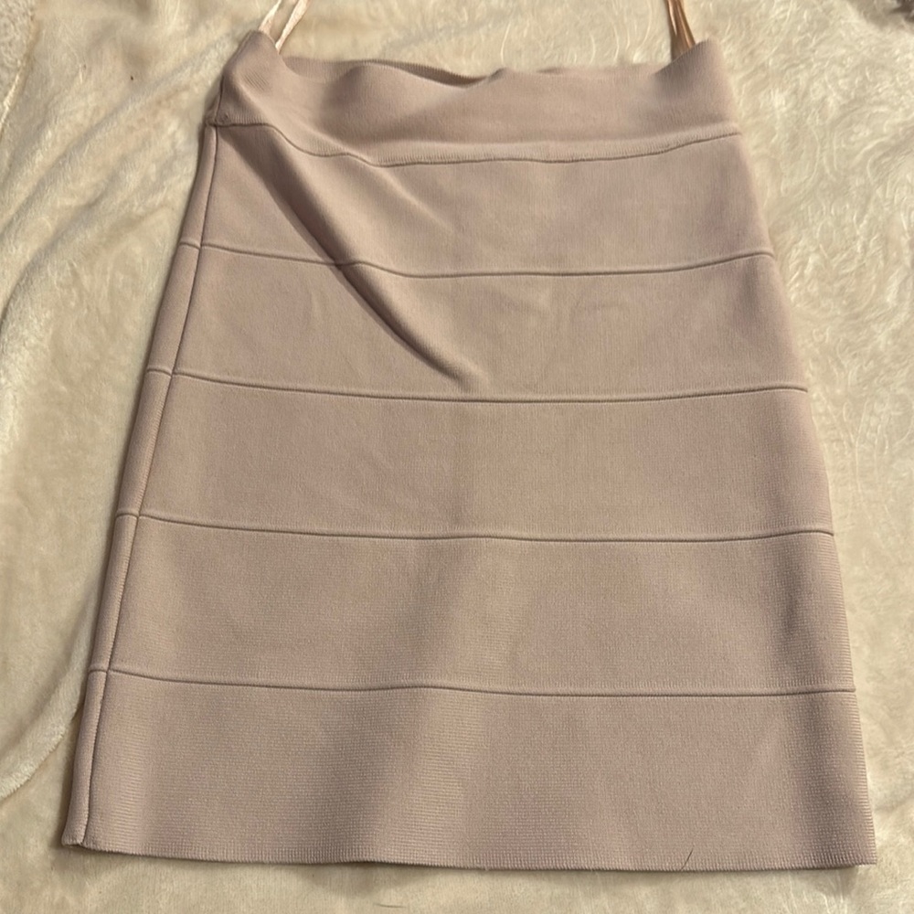 Y2K Bcbg maxazria pale pink mini skirt size xs